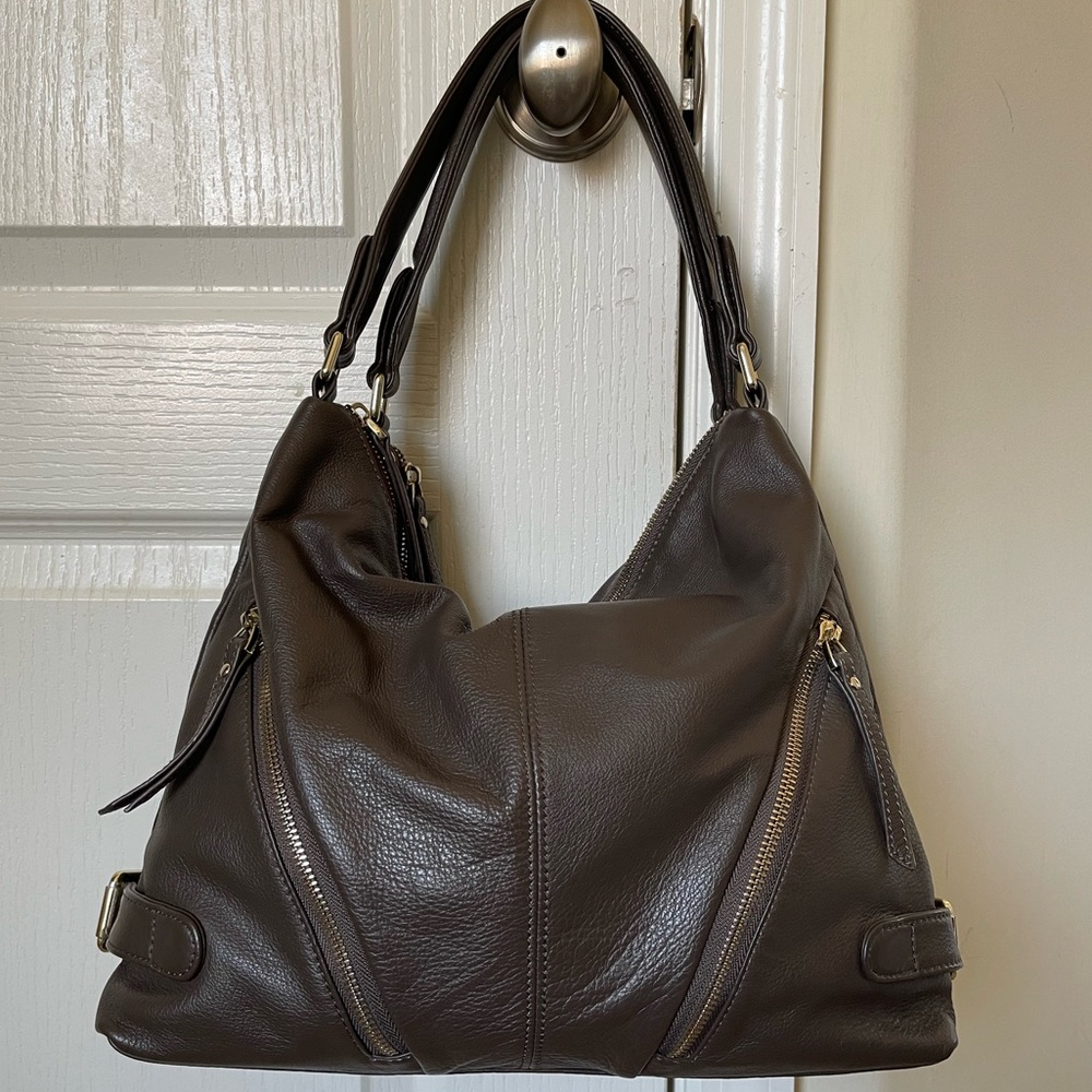 Clarks Brown Leather Bag like new